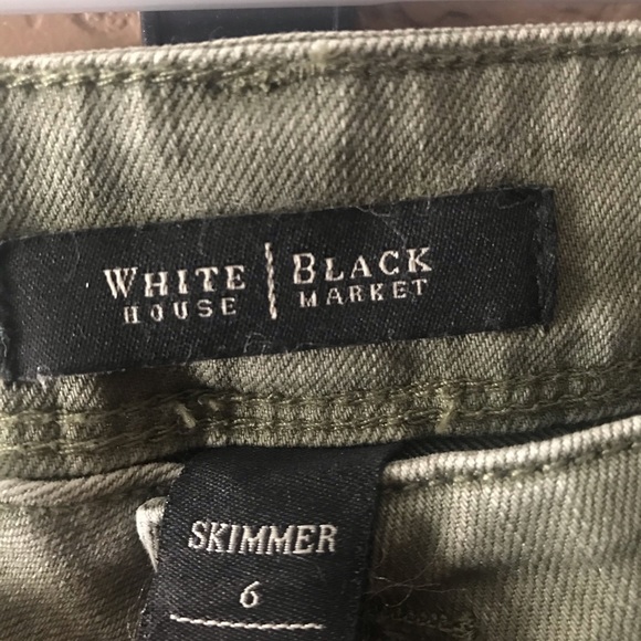 WHBM NWOT green skimmer jeans - Picture 5 of 5